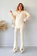 Zipper High-neck Drop-shoulder Tracksuit