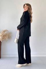 Zipper High-neck Drop-shoulder Tracksuit