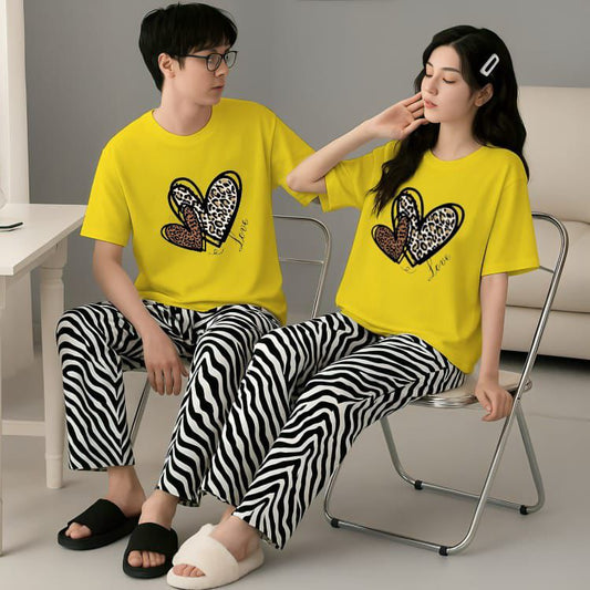 Matching Couple Nightwear Set (Hearted)