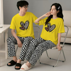 Matching Couple Nightwear Set (Hearted)