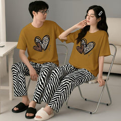Matching Couple Nightwear Set (Hearted)