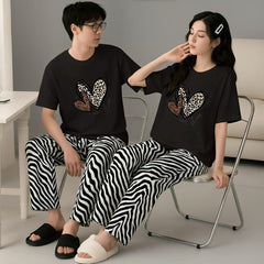Matching Couple Nightwear Set (Hearted)