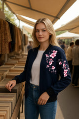 Ladies Bomber Stylish Zipper Jacket