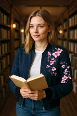 Ladies Bomber Stylish Zipper Jacket