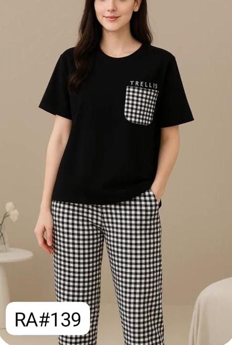 Night Suits – Soft Jersey Fabric (Design 7)