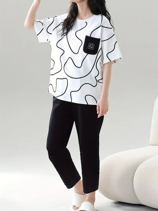 Night Suits – Soft Jersey Fabric (Design 28)