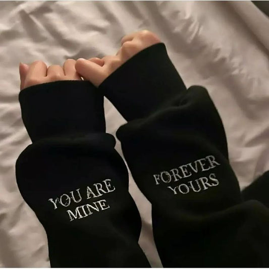 Couple Hoodie with Unique Sleeve Design – Perfect for Matching Lovers