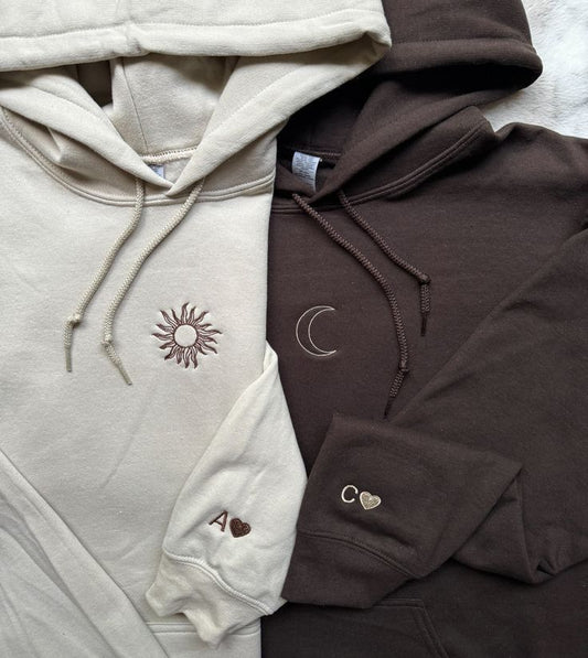 Couple Hoodie with Unique Sleeve Design