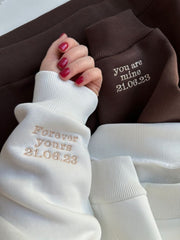 Couple Hoodie with Unique Sleeve Design – Perfect for Matching Lovers