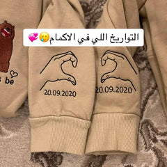 Couple Hoodie with Unique Sleeve Design – Perfect for Matching Lovers