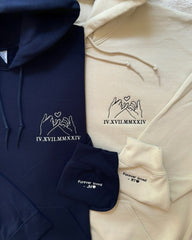 Couple Hoodie with Unique Sleeve Design – Perfect for Matching Lovers
