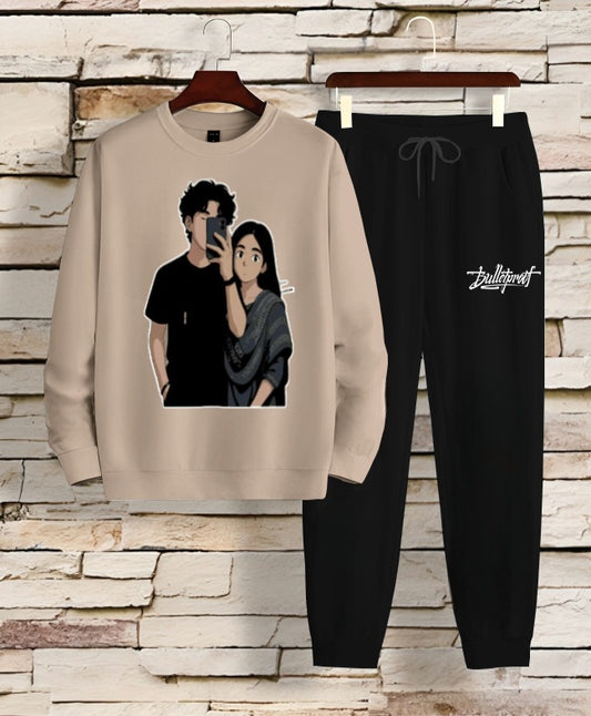 Printed Sweatshirt & Trouser Set ❤️