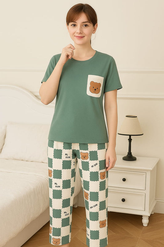 Night Suits – Soft Jersey Fabric (Design 4)