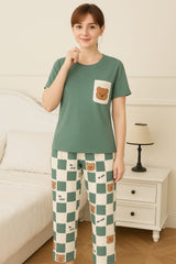 Night Suits – Soft Jersey Fabric (Design 4)