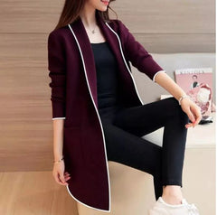 Casual Long Fleece Coat for Women