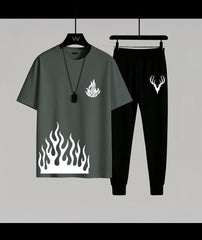 Flame printed tracksuit ( Design 2)