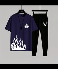 Flame printed tracksuit ( Design 2)