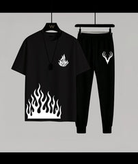 Flame printed tracksuit ( Design 2)
