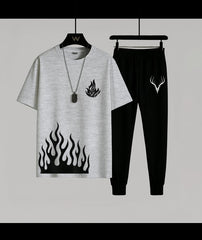 Flame printed tracksuit ( Design 2)