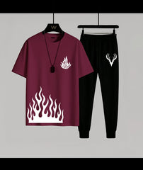 Flame printed tracksuit ( Design 2)