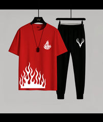 Flame printed tracksuit ( Design 2)
