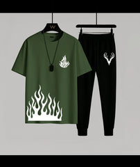 Flame printed tracksuit ( Design 2)