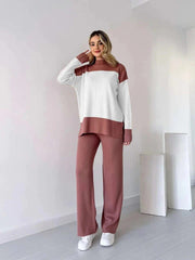 Drop Shoulder Panel Top & Trouser